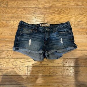 Just USA Blue Jean Shorts Distressed Cuffed
